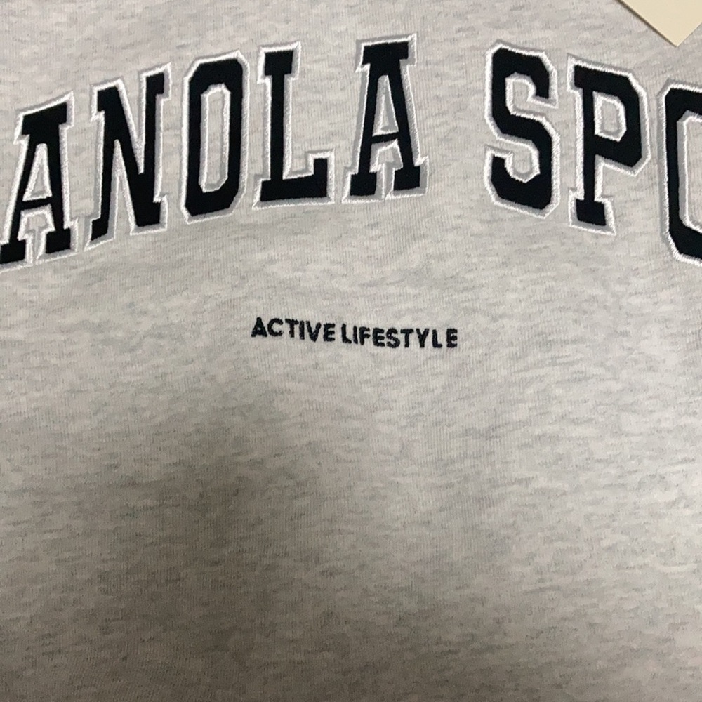 Adanola Minimalist Adanola sport Crewneck sweatershirt Grey designer loungewear - Picture 3 of 6